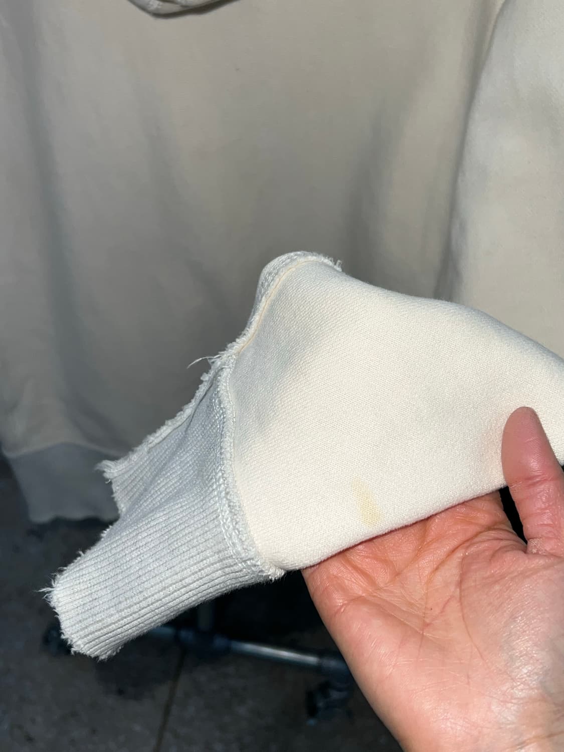 착샷O 아베크롬비 머슬핏 아이보리 후드 집업 상품이미지6