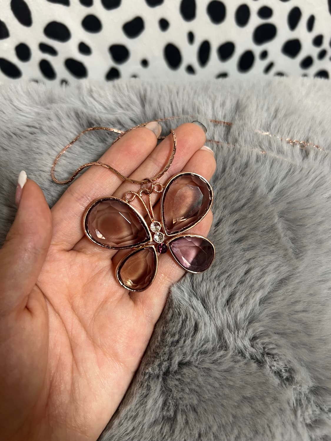 페어리 나비 큐빅 오리엔탈 빈티지목걸이  상품이미지1