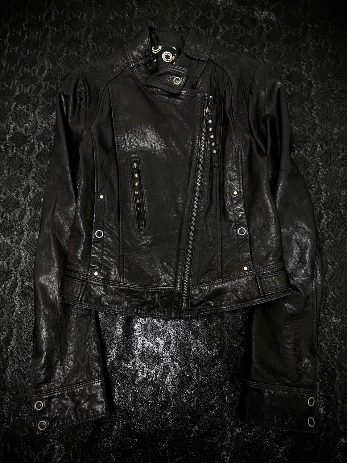 “Vintage” Chic Mood Side Zipper Leather  상품이미지4