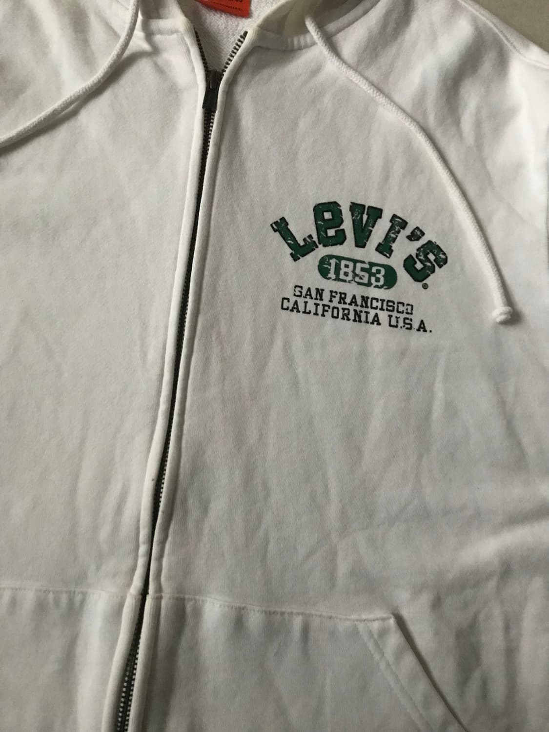 리바이스 화이트 빈티지로고 후드집업 상품이미지8