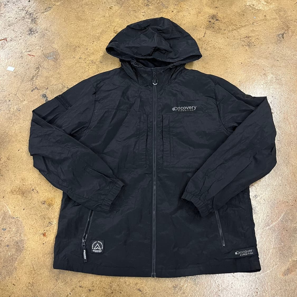 [정품/100] 디스커버리 익스페디션 블랙 바람막이 후드집업 b18 상품이미지2