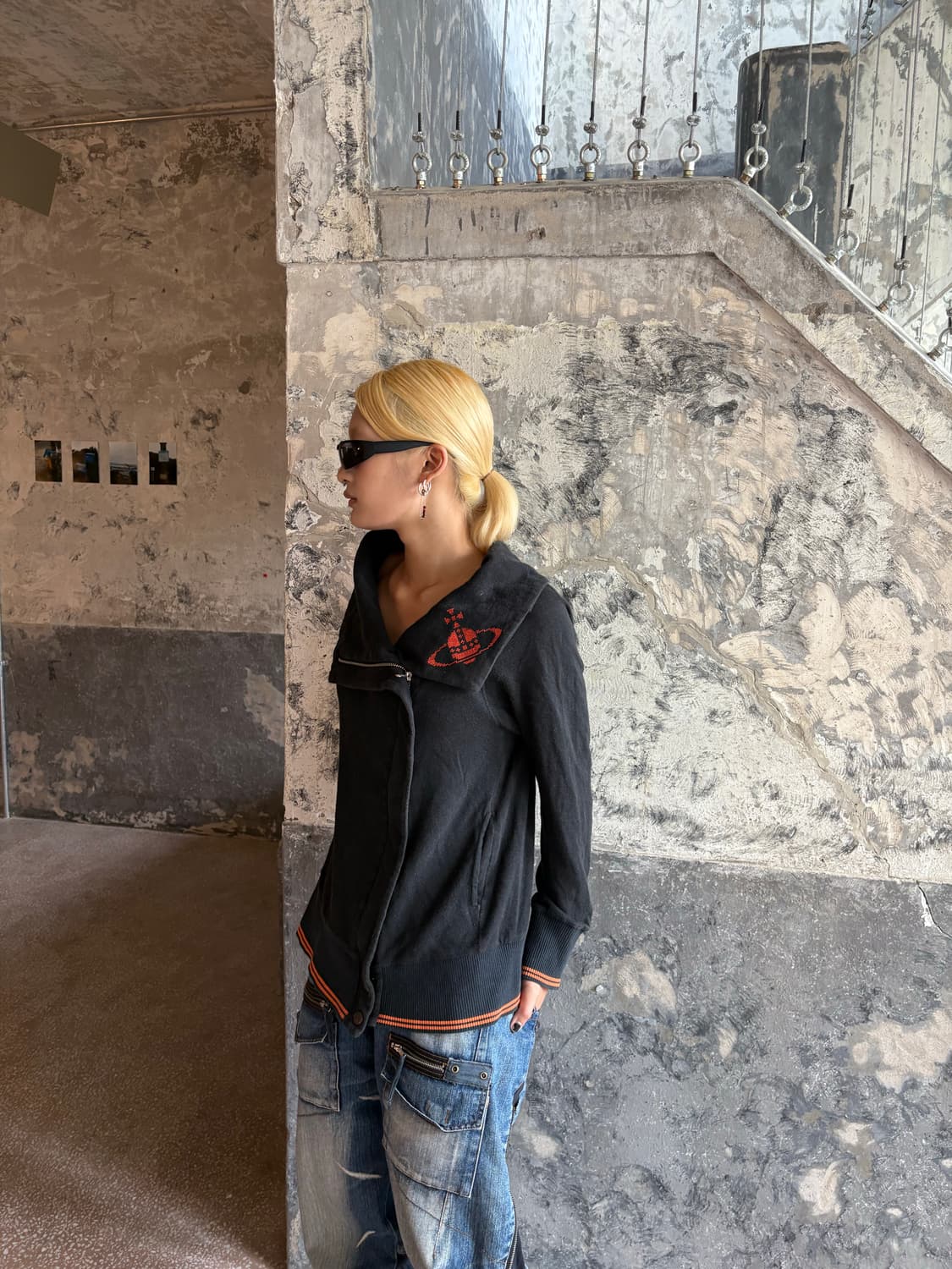 비비안웨스트우드 레드라벨 비대칭 집업 자켓 상품이미지3