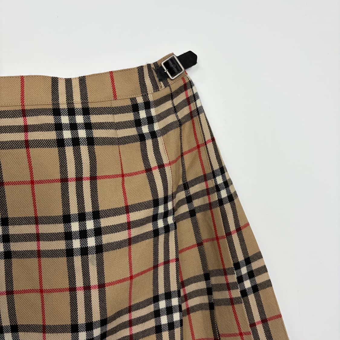 버버리 체크 랩 스커트 치마 상품이미지3