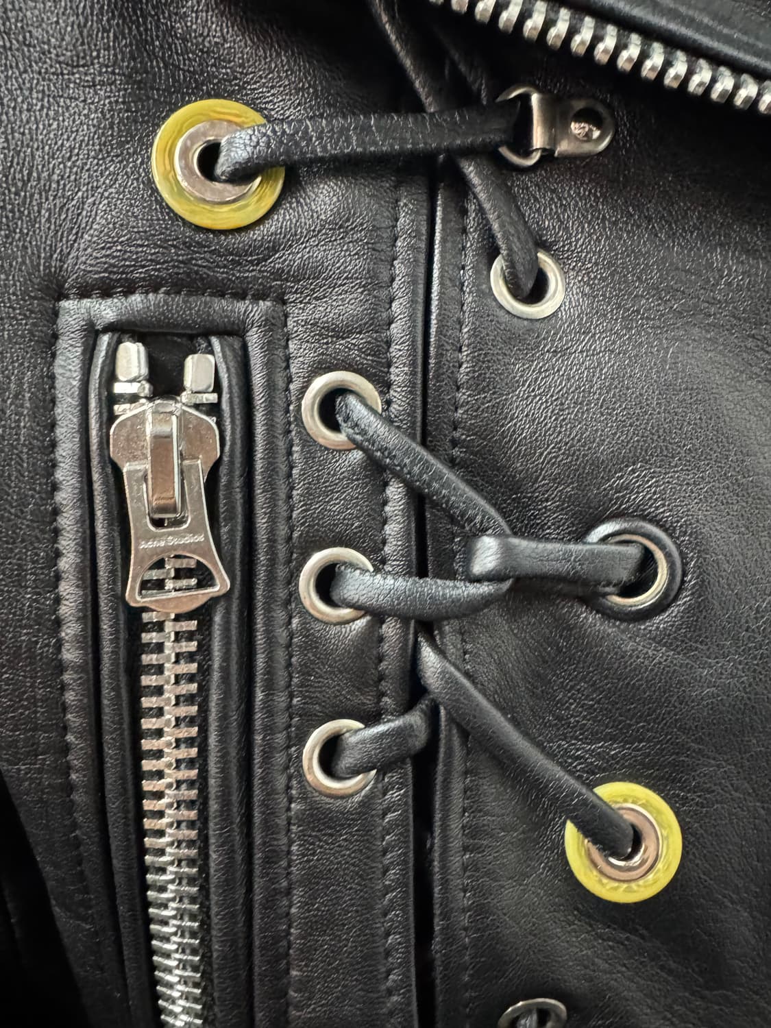 아크네스튜디오 양가죽 레이스업 레더자켓 34(XS) 상품이미지4