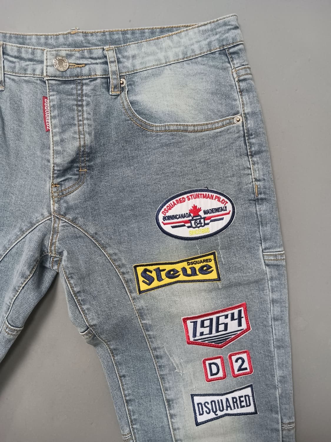[32] 디스퀘어드2 자수패치 타이디바이커진 청바지 상품이미지4