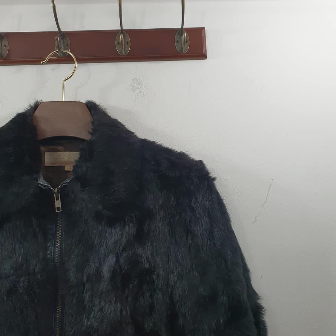 66 보브 여성 송아지가죽100% 토끼털 퍼 가죽 자켓 상품이미지2