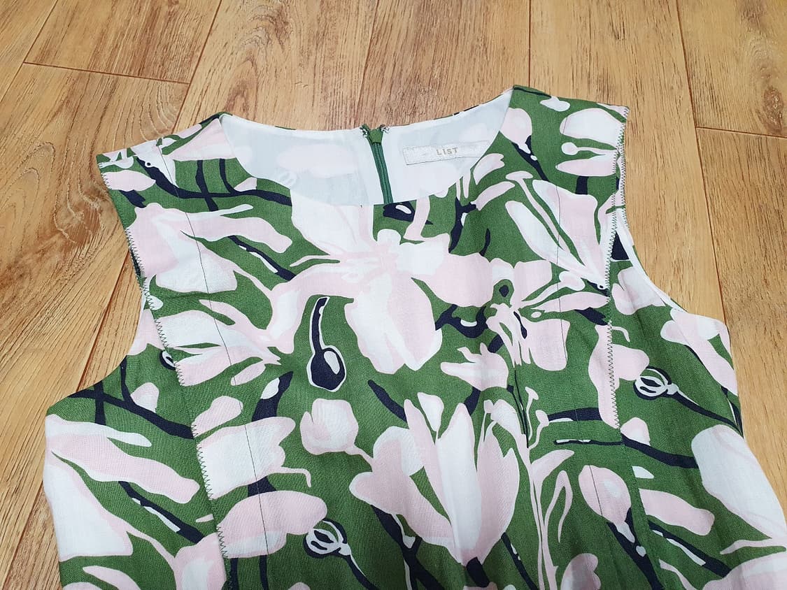 리스트(LIST) 플라워 린넨원피스 55  상품이미지2