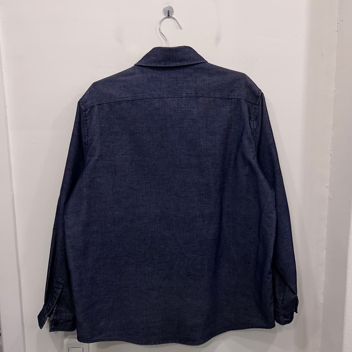 어드레브 데님 컬러 코듀로이 오버핏 셔츠 상품이미지5