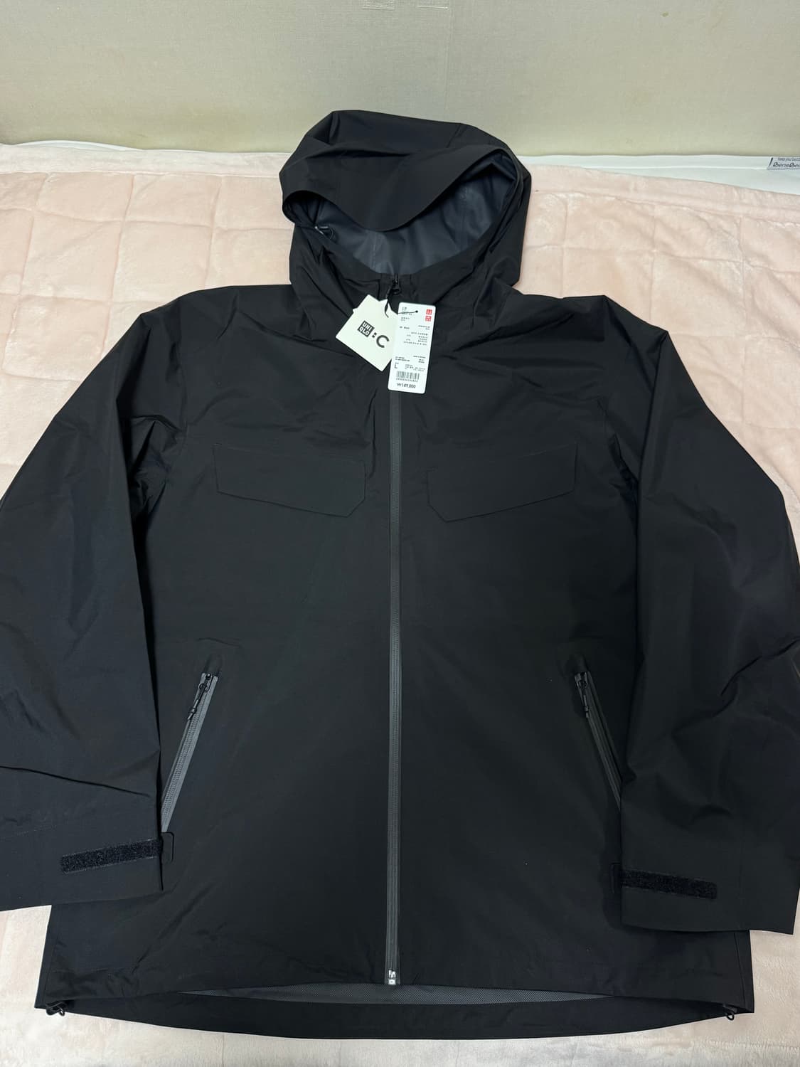 유니클로c 블록테크파카 블랙 라지 상품이미지7