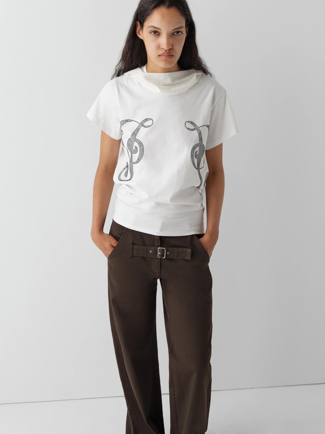 (XS,S,M) 기마구아스 Phoebe 스터드 티셔츠 상품이미지1