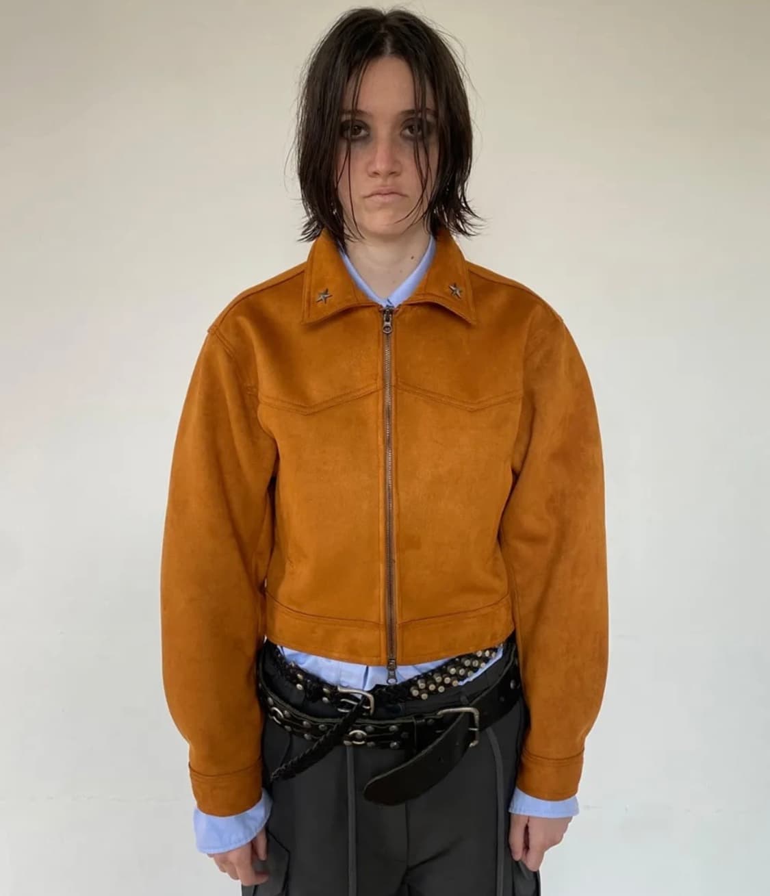 팍시 스웨이드 자켓 카라멜 상품이미지1