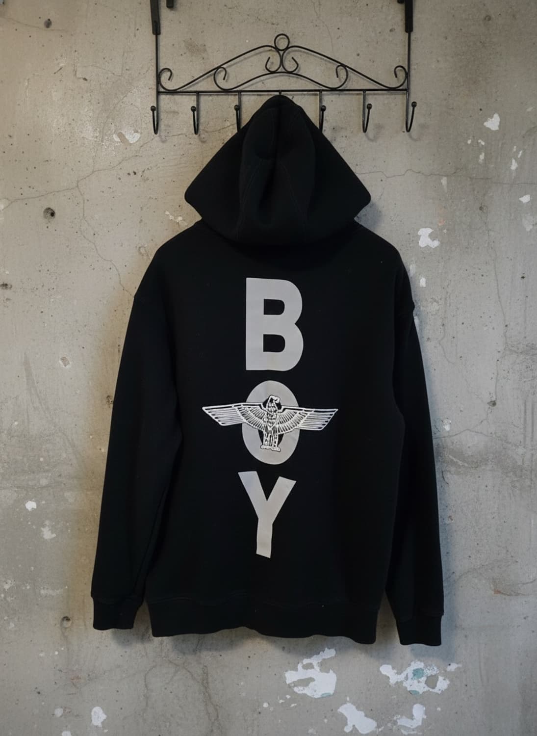 BOY 런던 블랙 후드티 L 상품이미지2