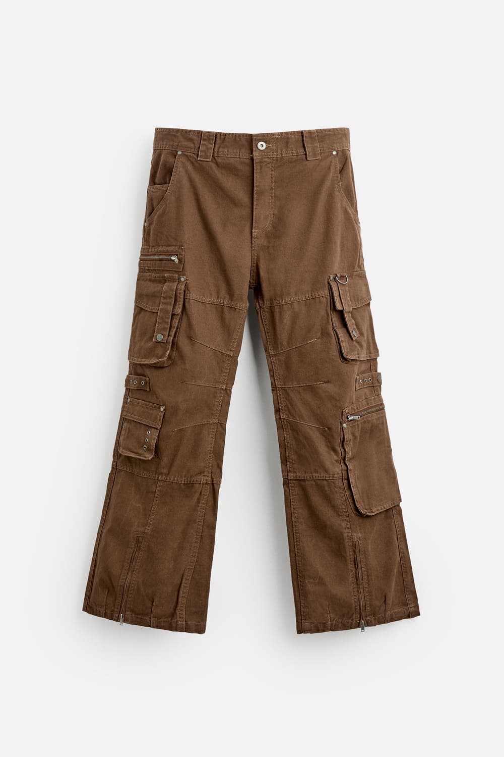 자라 포켓 카고 팬츠 브라운 42사이즈 상품이미지1