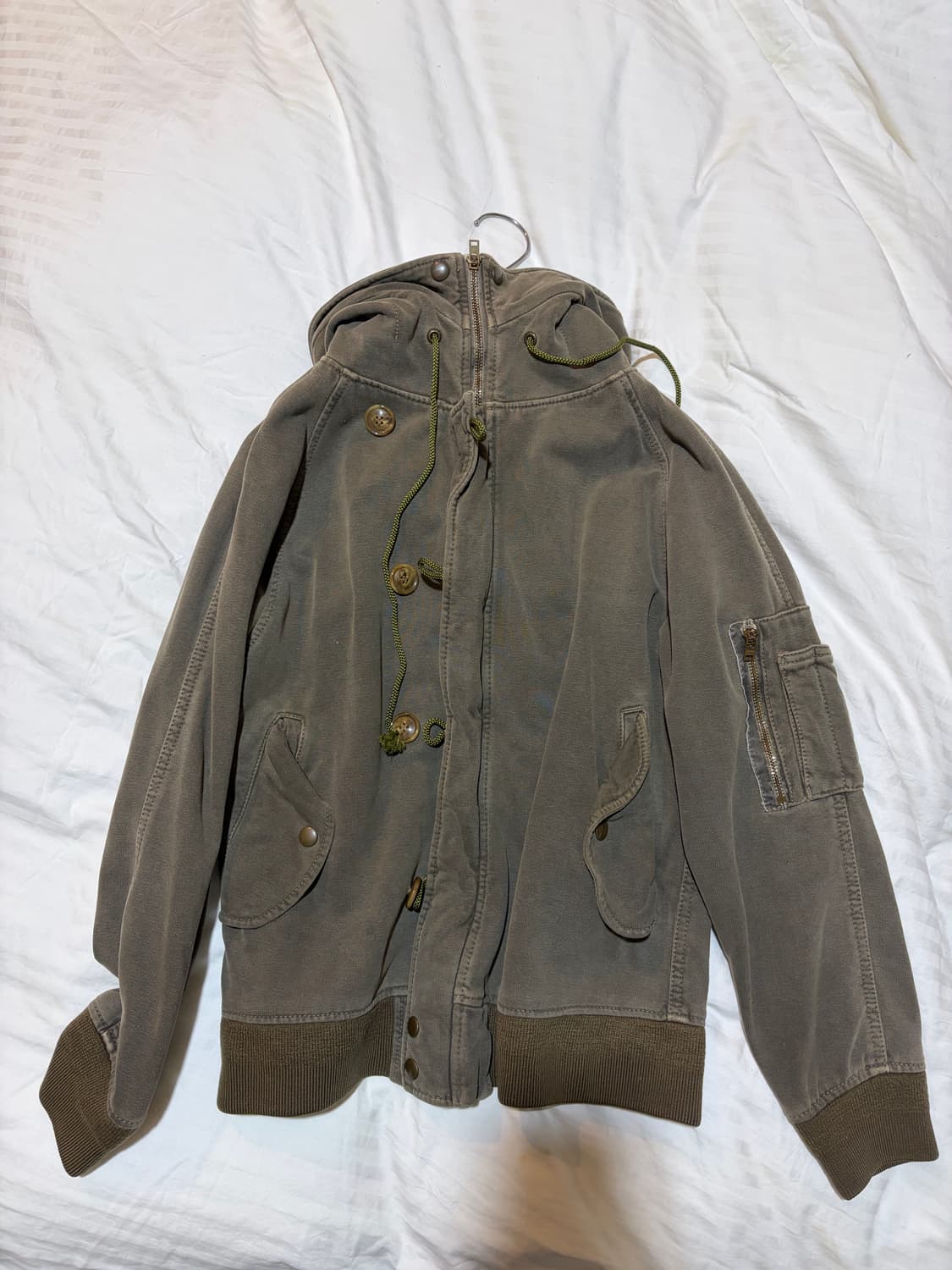 그런지 하이넥 집업 자켓 상품이미지2