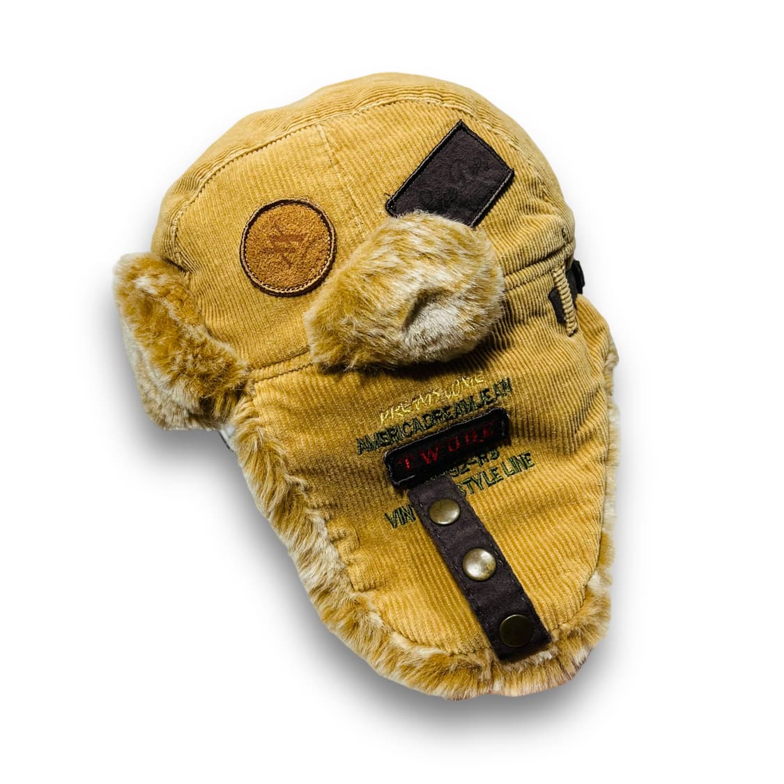 Twore 빈티지 에어포스 코듀로이 트루퍼 햇 상품이미지4