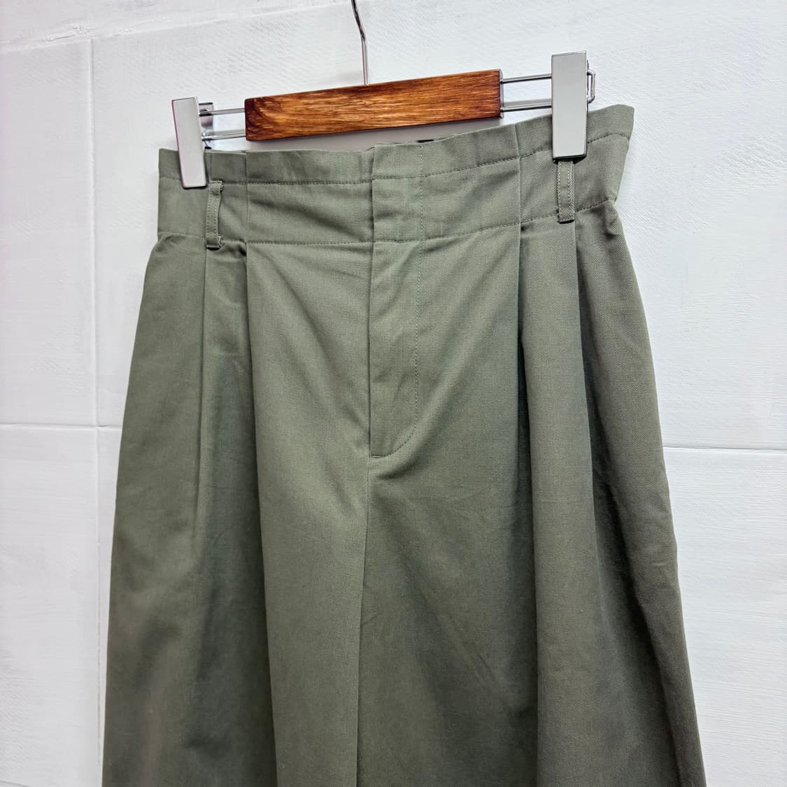 Lugnoncure 카키 와이드 팬츠 (JPN) 상품이미지2