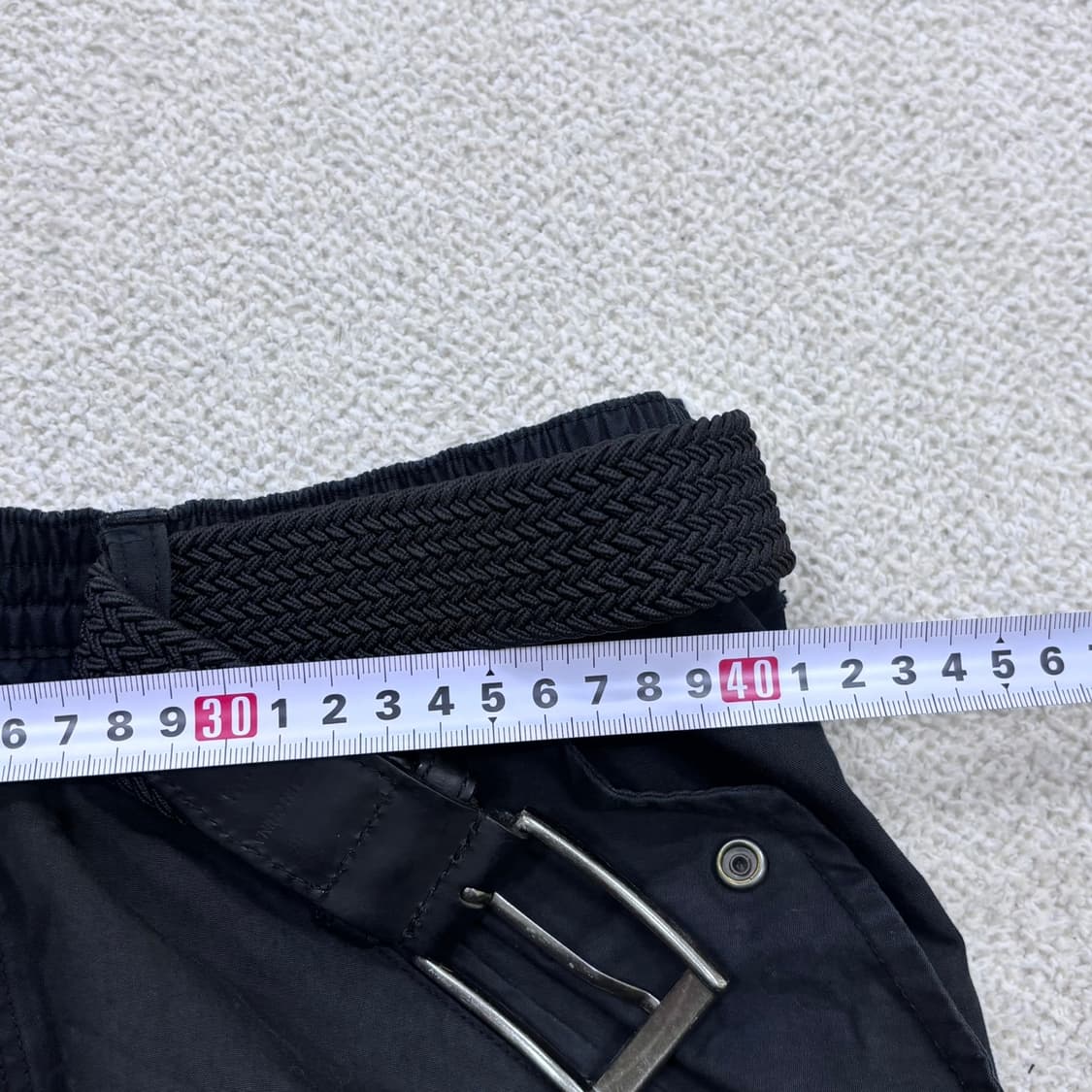 M 디스이즈네버댓 블랙 카고 팬츠 0403E 상품이미지5