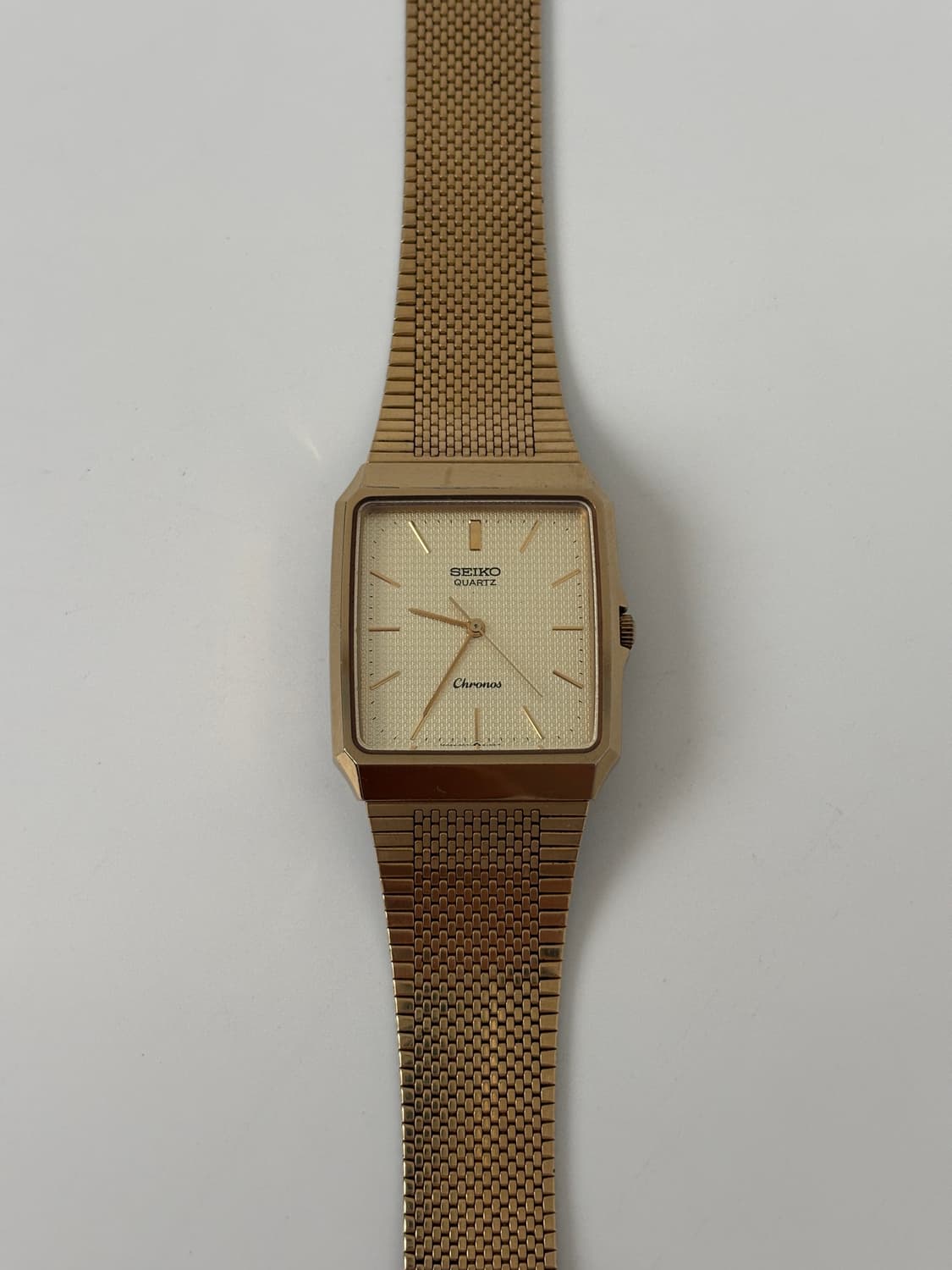 1980s Chronos Gold Square Quartz 상품이미지3