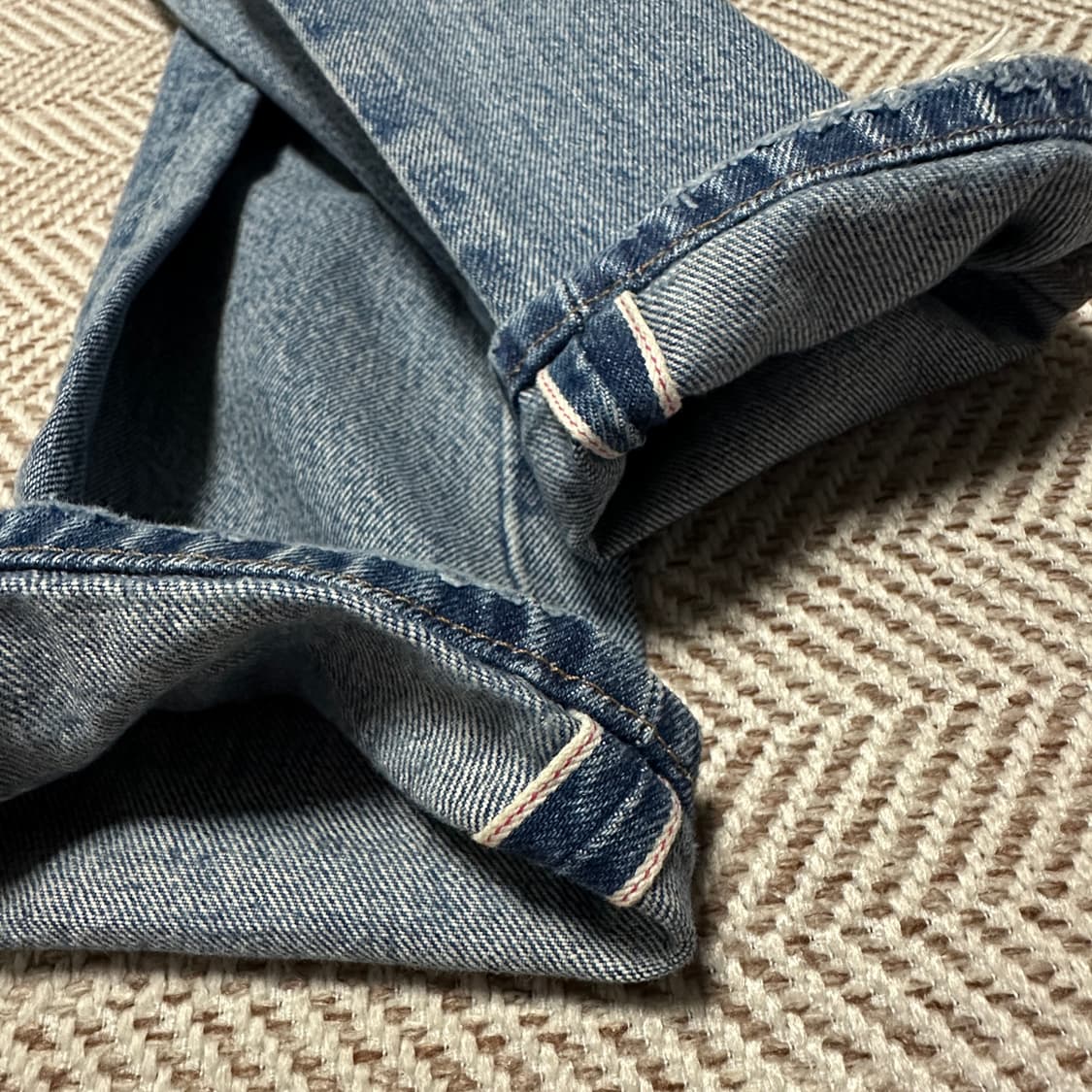 LEVI'S 501 selvedge patchwork denim 상품이미지4