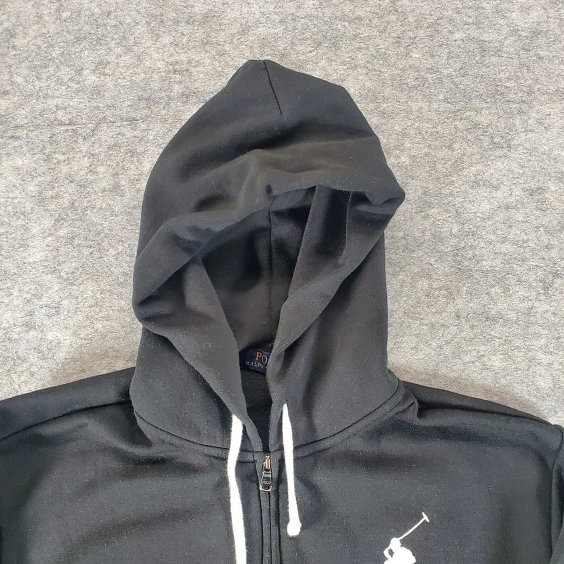 폴로 랄프로렌 빅 포니 후드 집업 블랙 상품이미지2