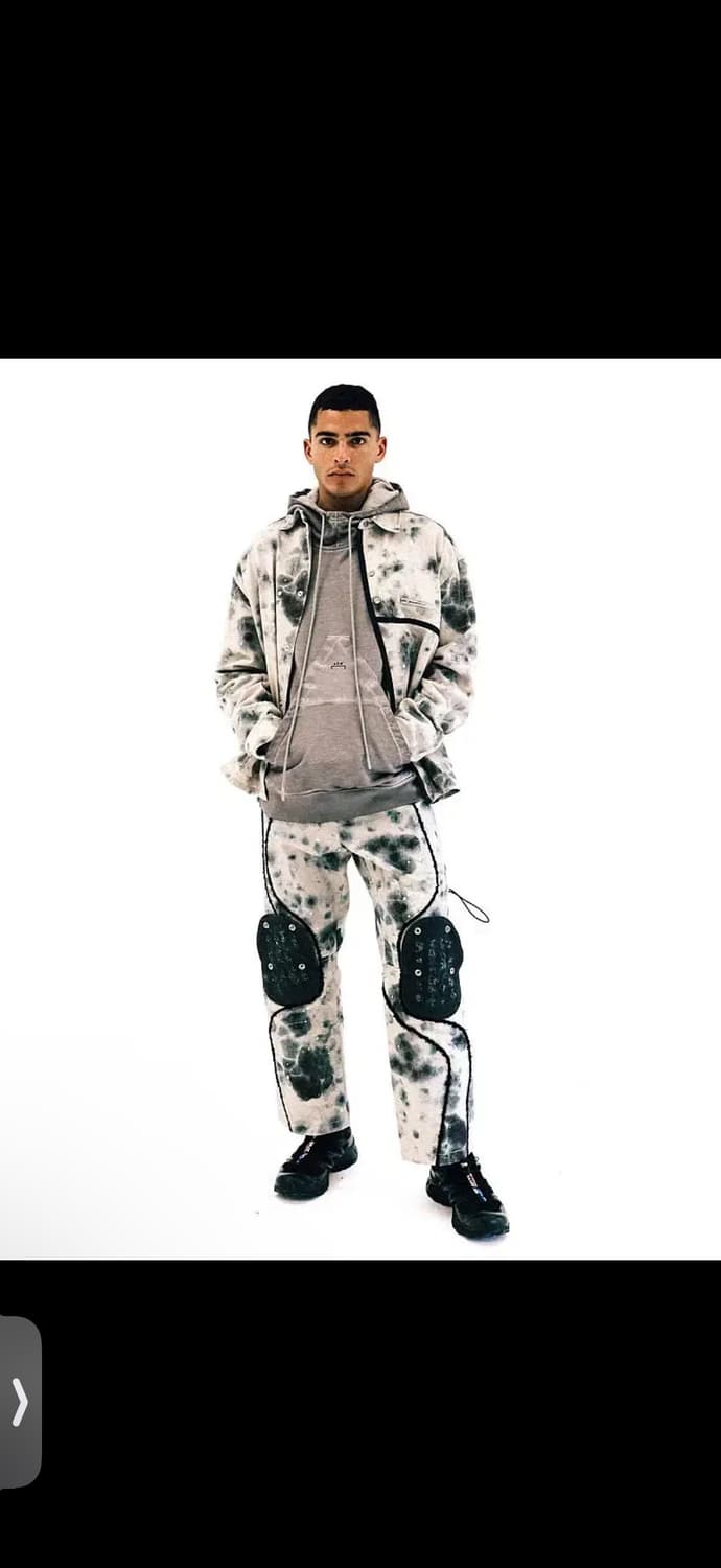 어콜드월ACW X 디젤 콜라보 태그사틴 프린트 트윌 오버셔츠자켓 L 상품이미지5