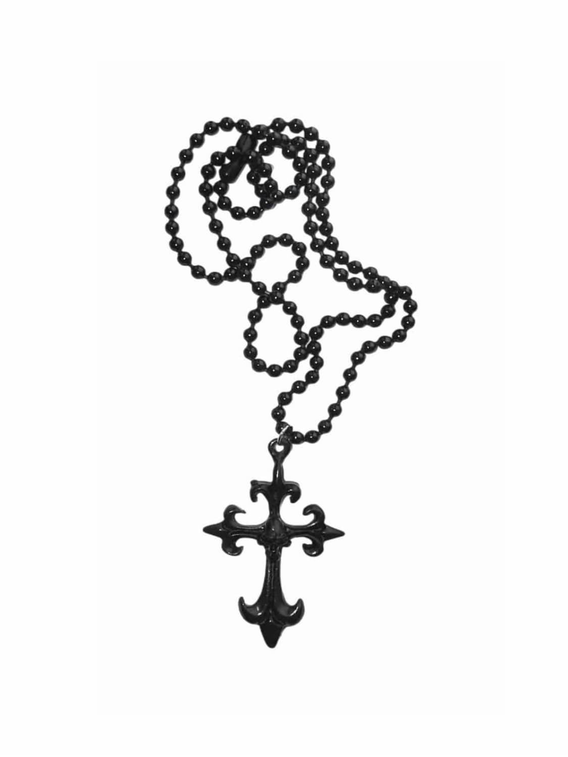 BLACK SKULL NECKLACE 체인목걸이 상품이미지1