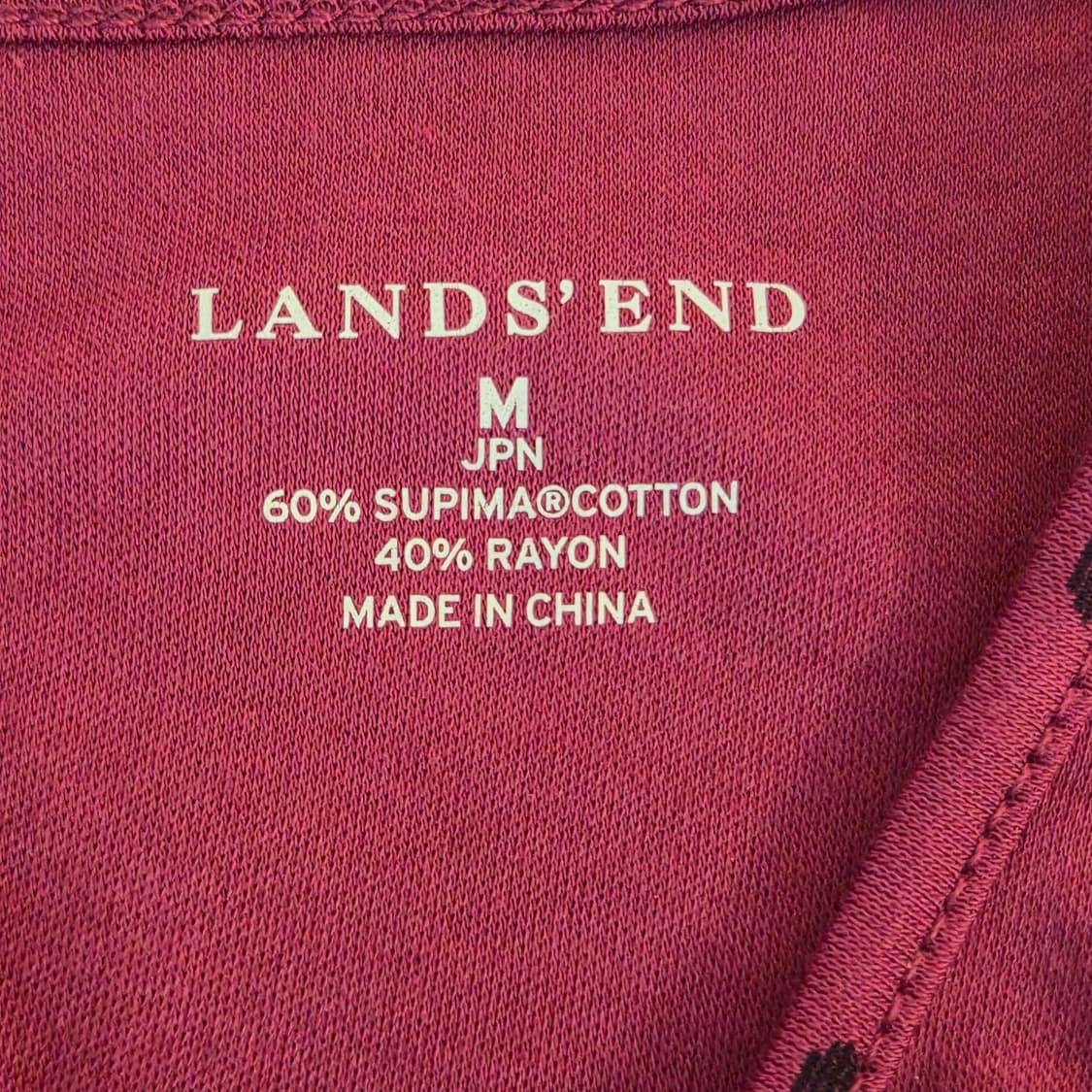 LANDS END 슈피마 코튼 도트 슬리브리스 상품이미지8