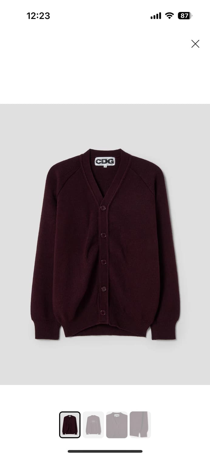 Cdg 가디건 L 상품이미지3