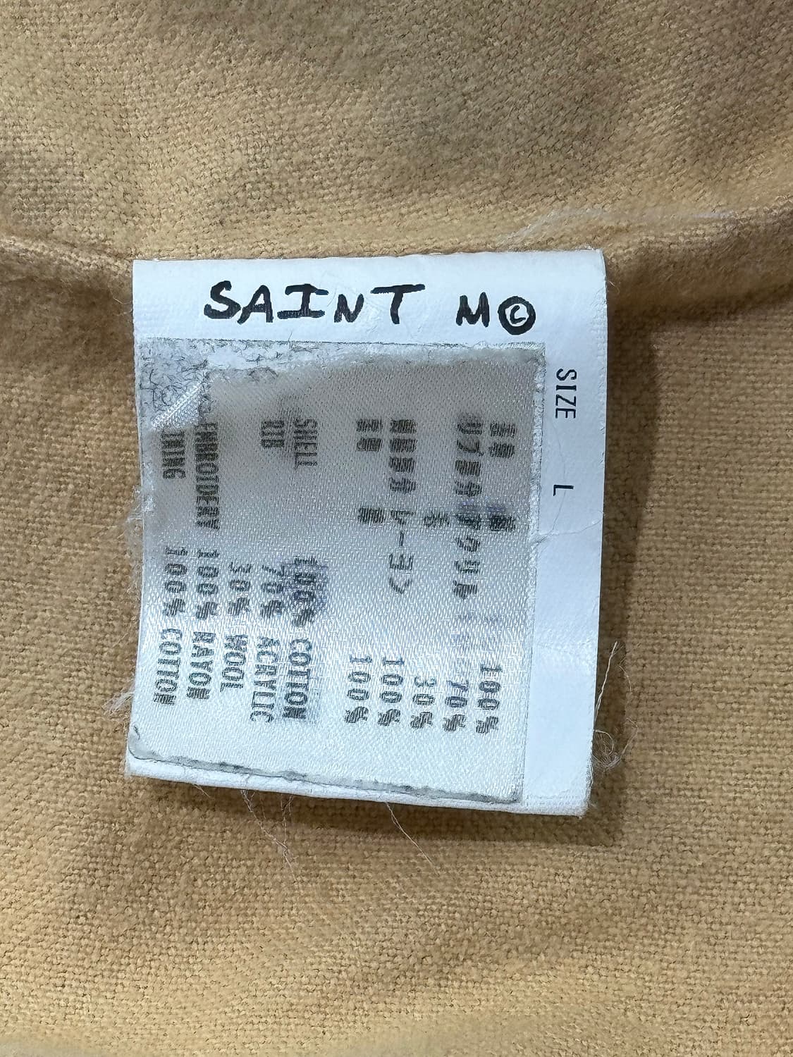 세인트 마이클 시너 서커스 코듀로이 테디 자켓 블랙 상품이미지6