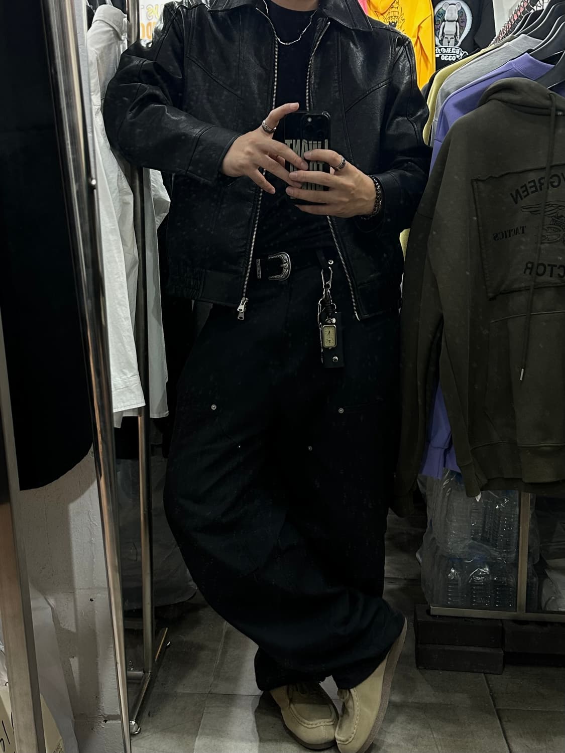 Suede western belt - 스웨이드 웨스턴 벨트 BL 상품이미지7