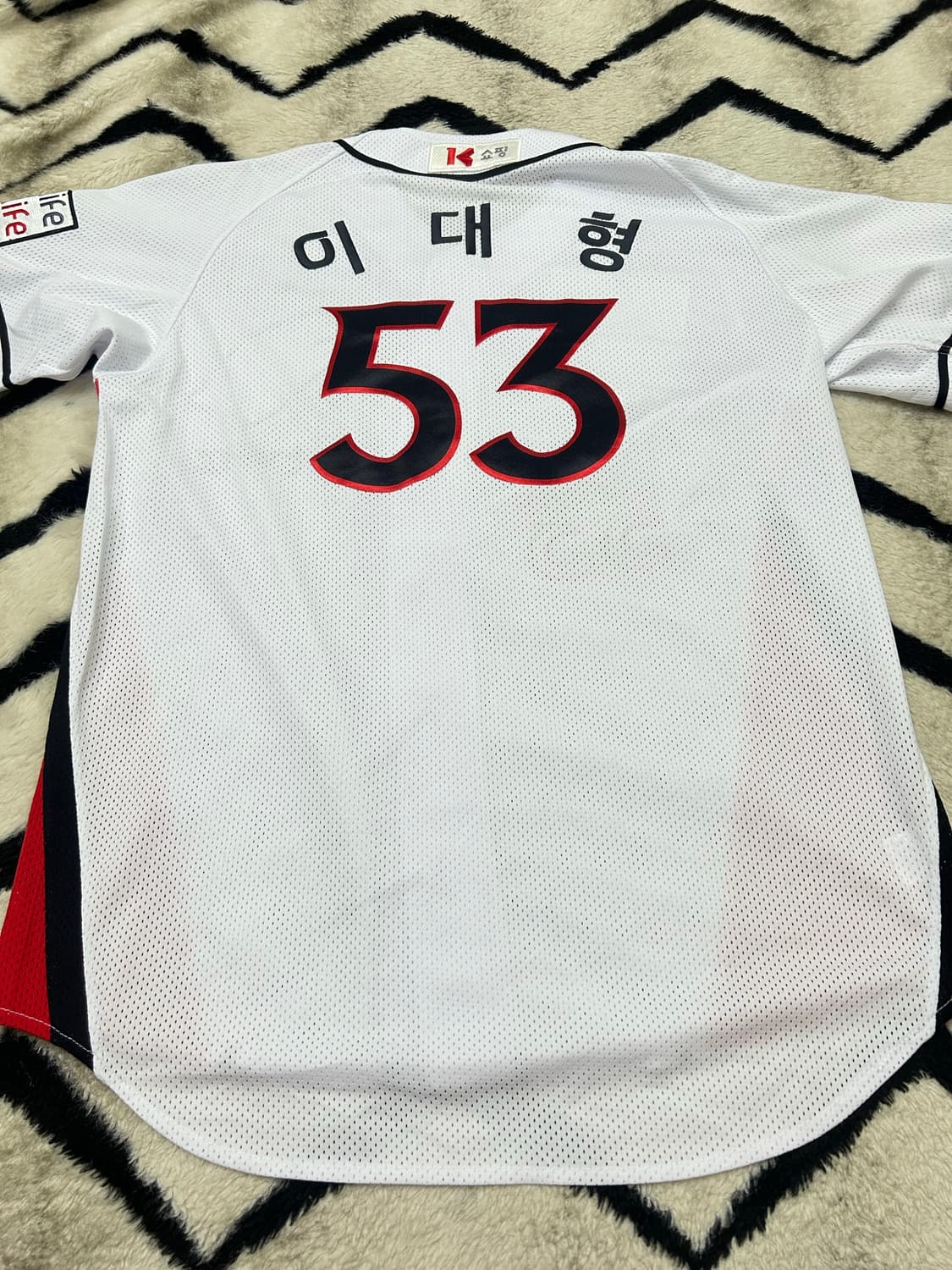 [2XL]KT wiz 반팔 패치 유니폼/이대형 상품이미지2