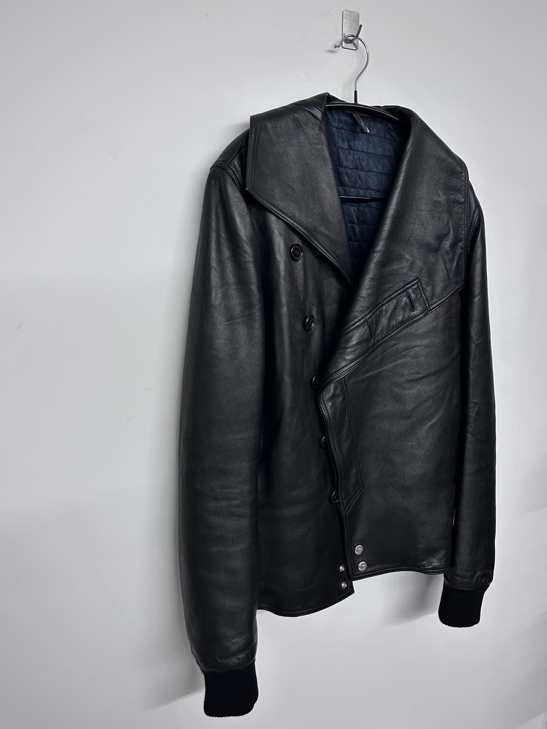 디올 옴므 09fw 비대칭 램스킨 자켓 상품이미지3