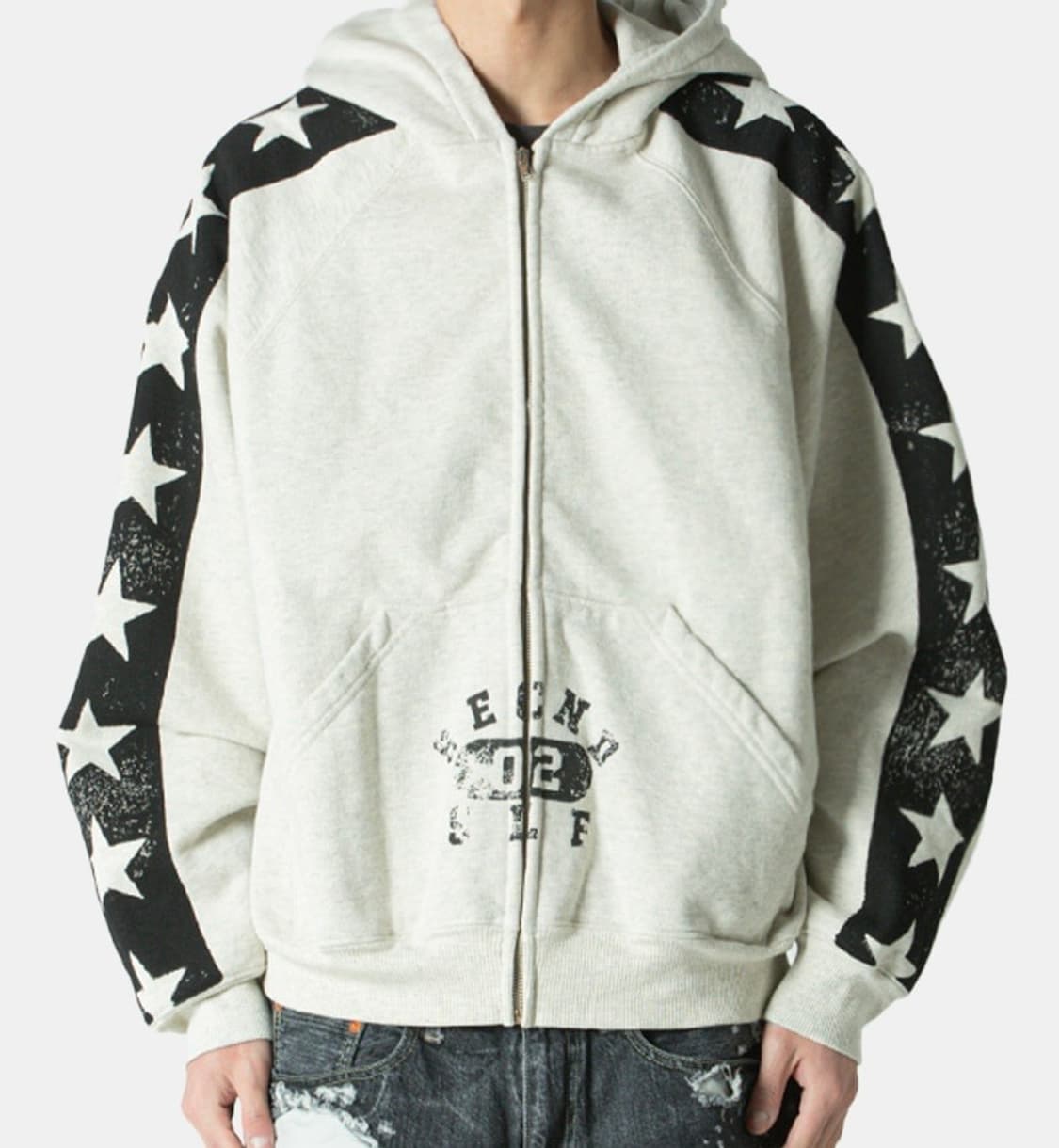 세컨드셀프 스타 후드집업 L 상품이미지1