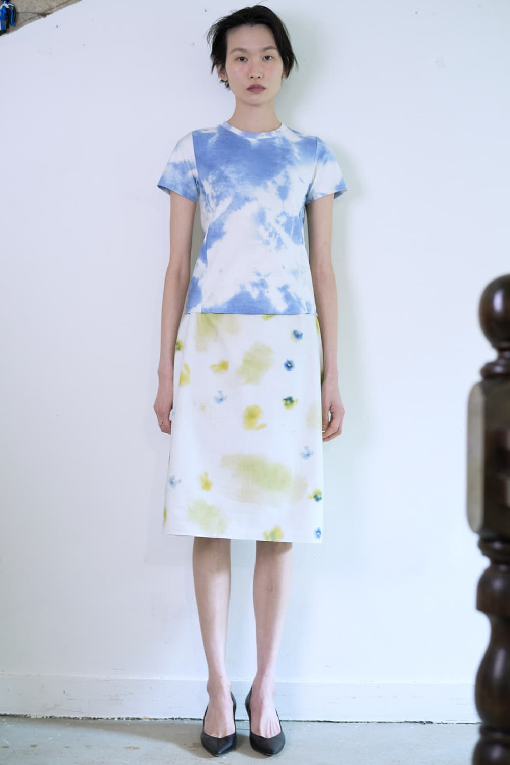 Teak cotton skirt pansy 티크 코튼 스커트 팬지 상품이미지1