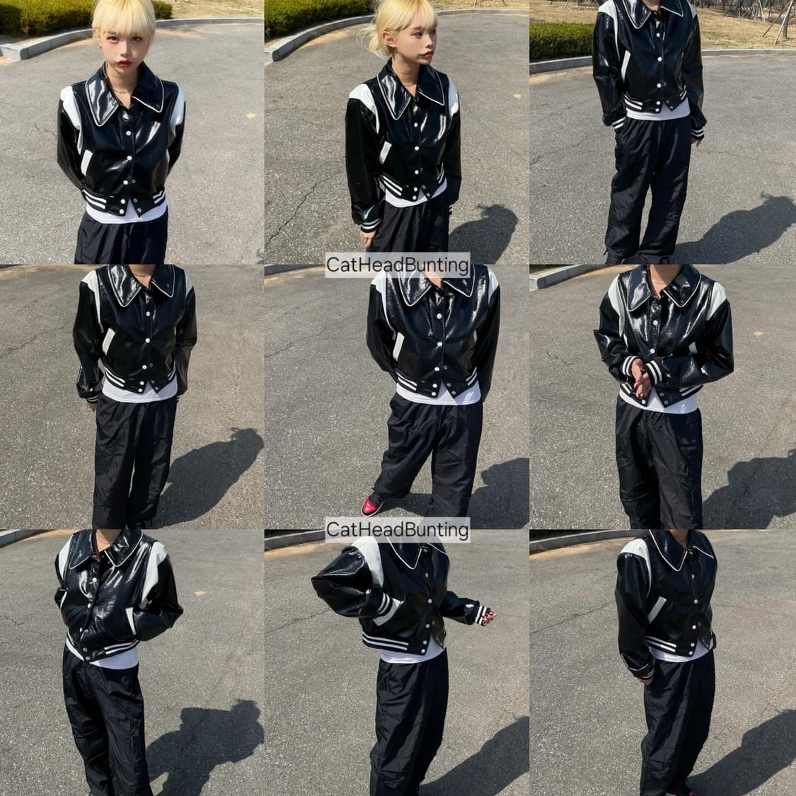 바시티 자켓 릿킴 블랙업 원더원더 키미스 히피디피 상품이미지3