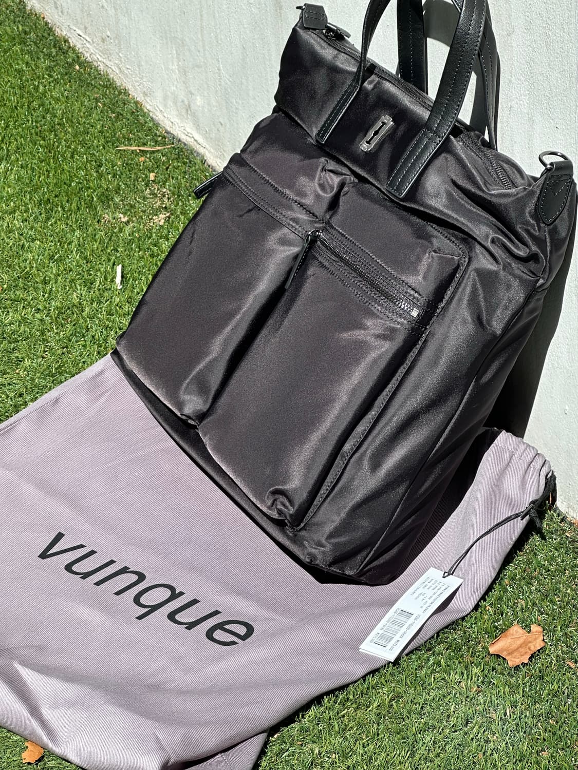 분크 Hey City Pocket Tote M 블랙 새상품 상품이미지5