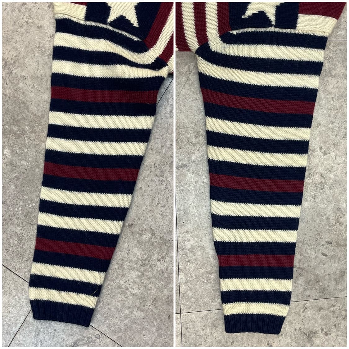 이스트보이 성조기 울 니트 M #csz2458 상품이미지6