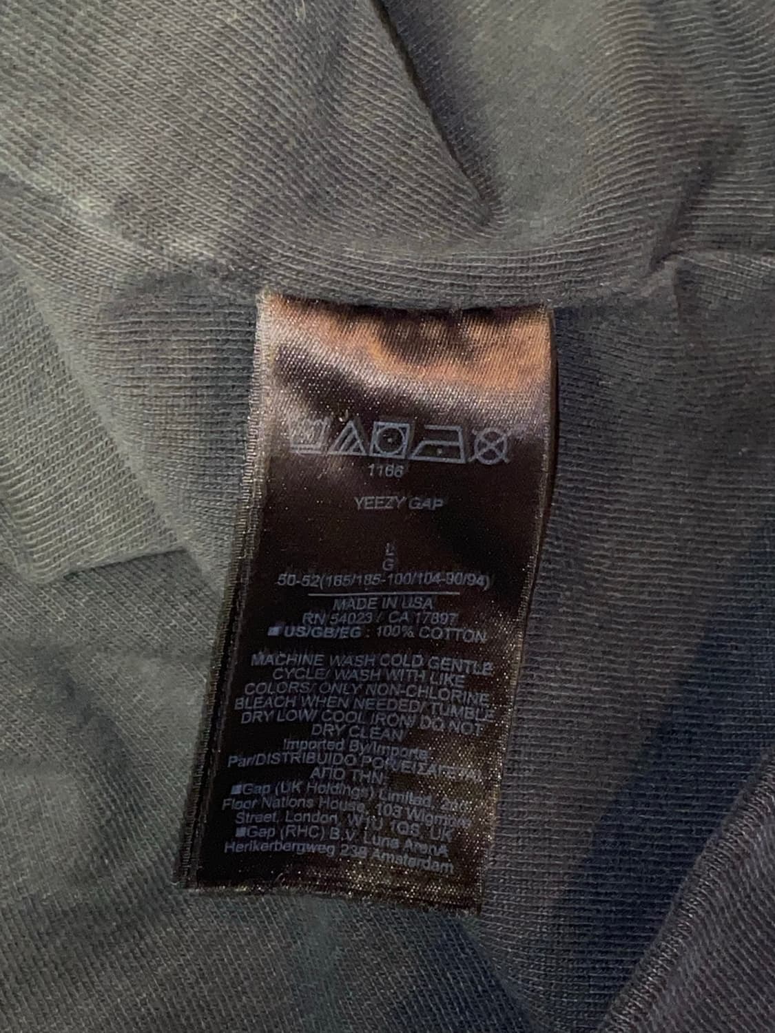 [L] yzy x gap crop no seam tee. (이지갭 티) 상품이미지4