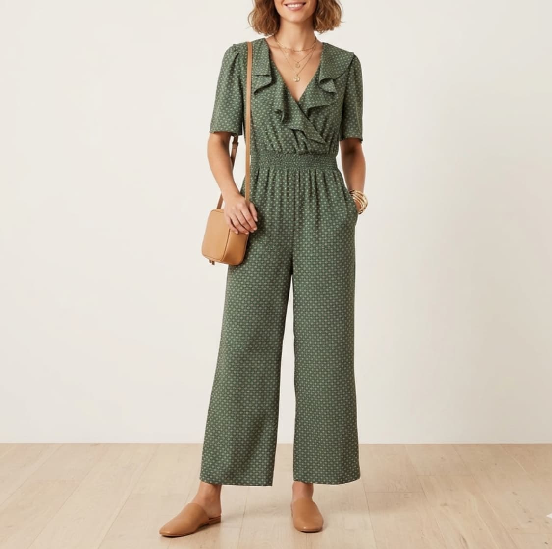 [55]플라스틱아일랜드 프릴 점프 수트 상품이미지1