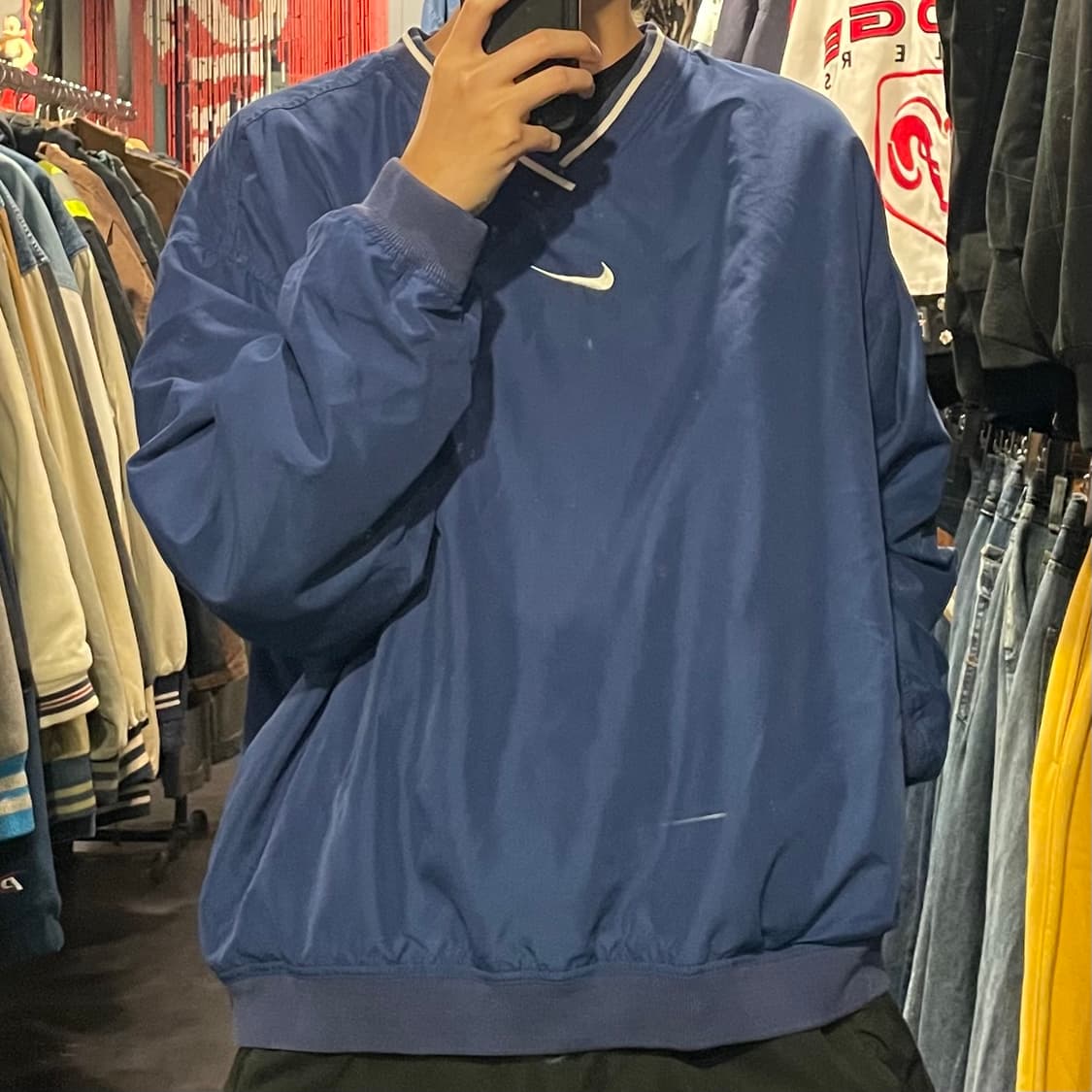 [IM] NIKE 나이키 블루 미드스우시 웜업 상품이미지1