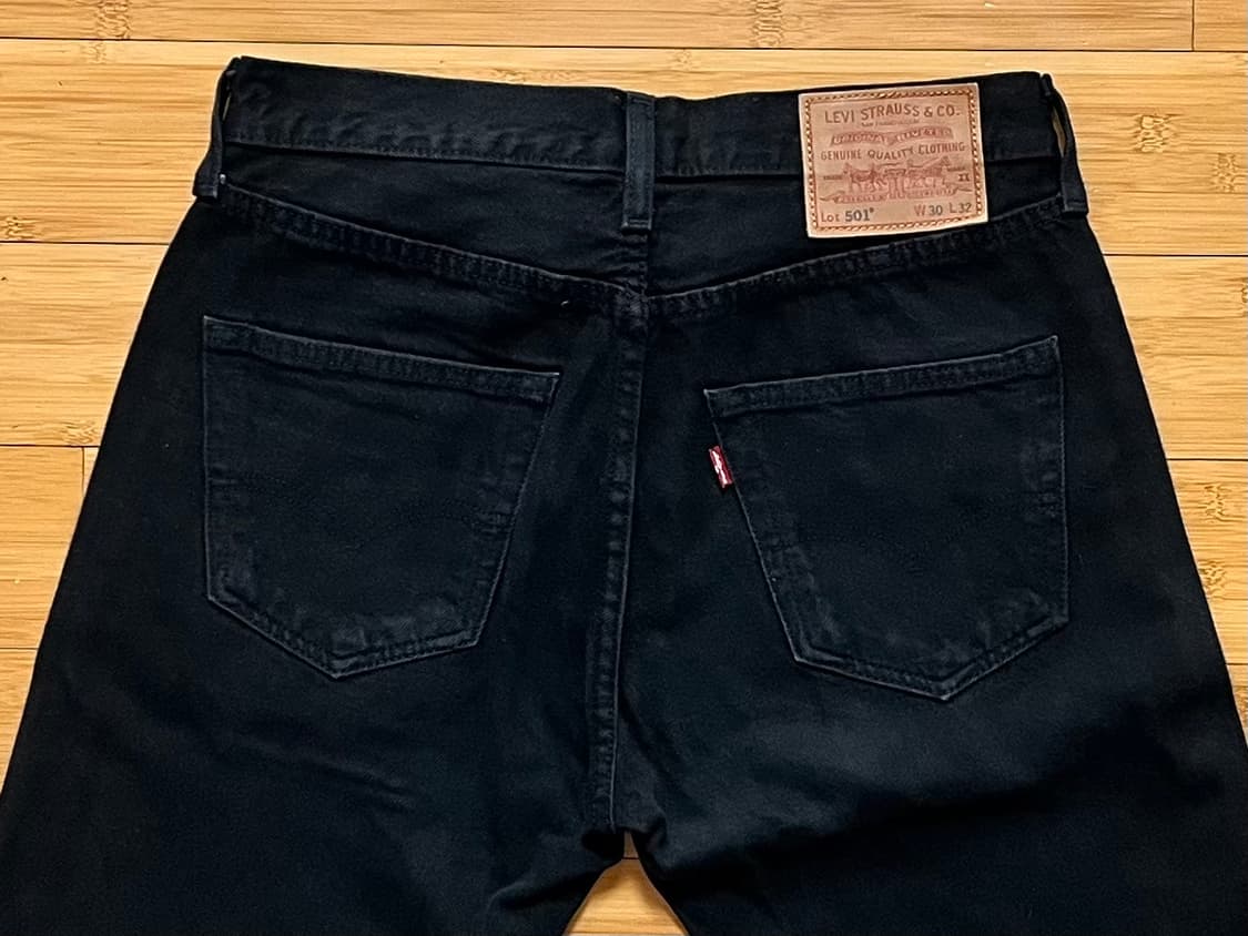 리바이스 501 빅E 블랙진 W30 L32 상품이미지4