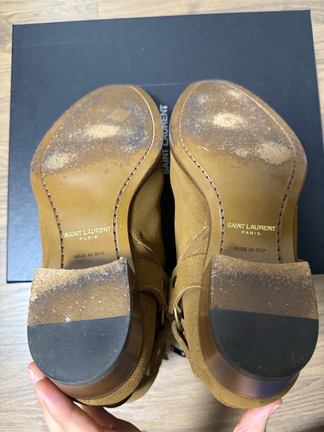 생로랑 와이어트40 하네스 카멜 첼시부츠 44 상품이미지8