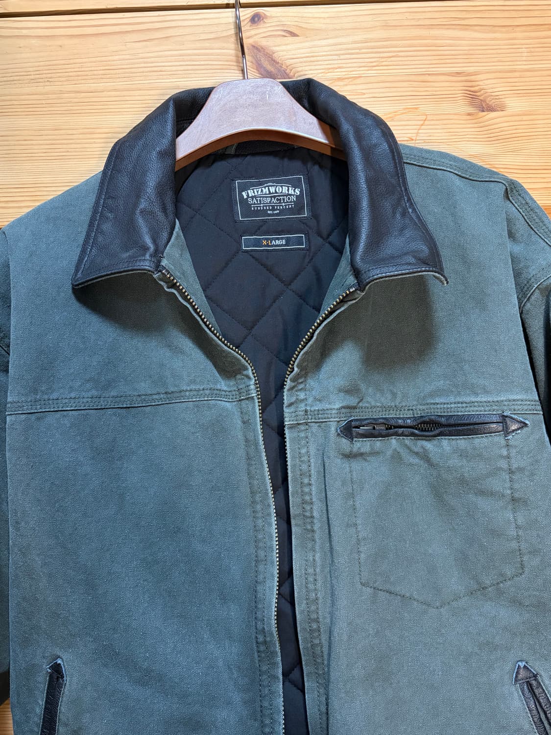 프리즘웍스 헤비 캔버스 디스트로이드 워크자켓 XL 상품이미지3