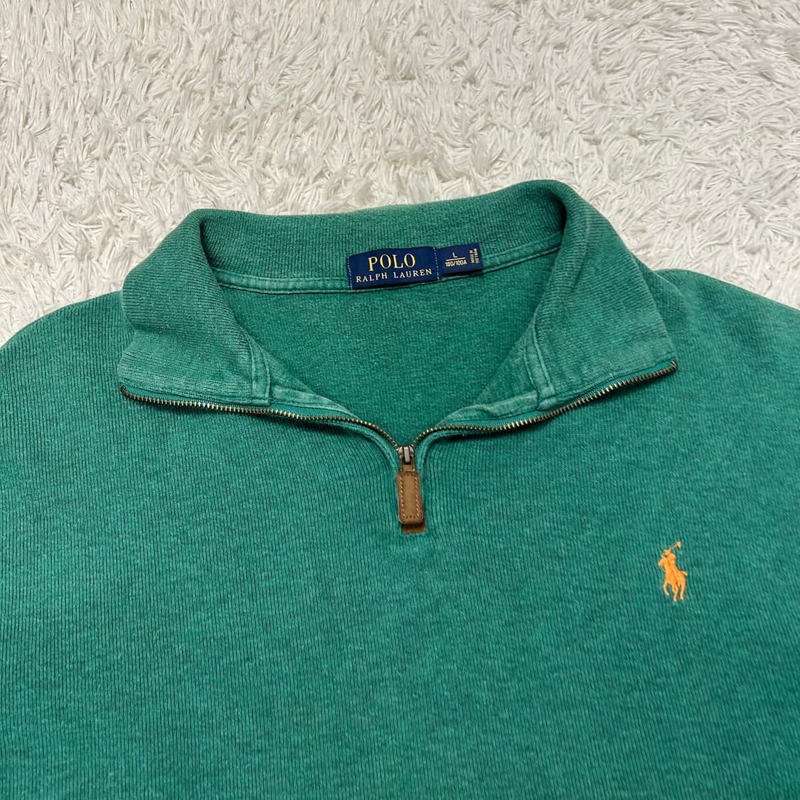 Polo Green Half-Zip Knit 상품이미지5