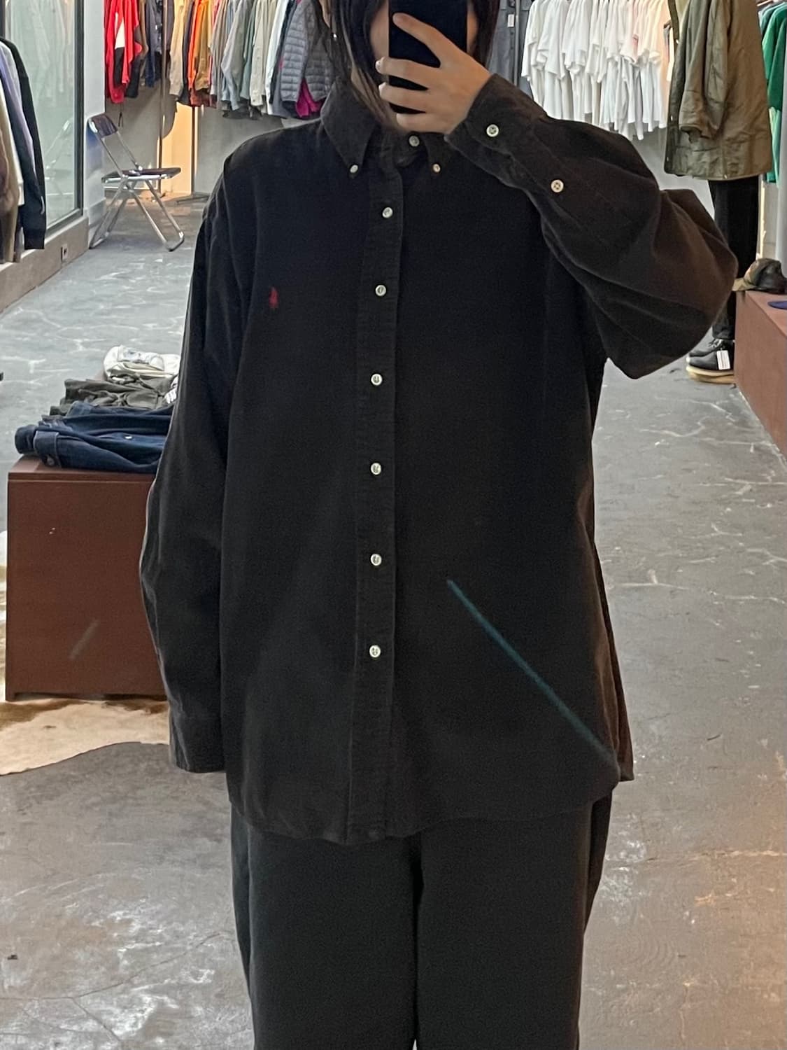 폴로 랄프로렌 코듀로이 브라운 셔츠 H2068 상품이미지1