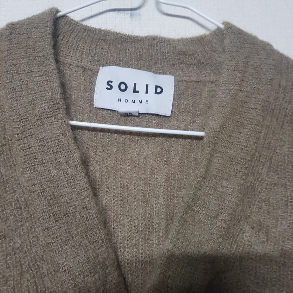 우영미 솔리드옴므 모헤어 가디건 46사이즈 상품이미지1