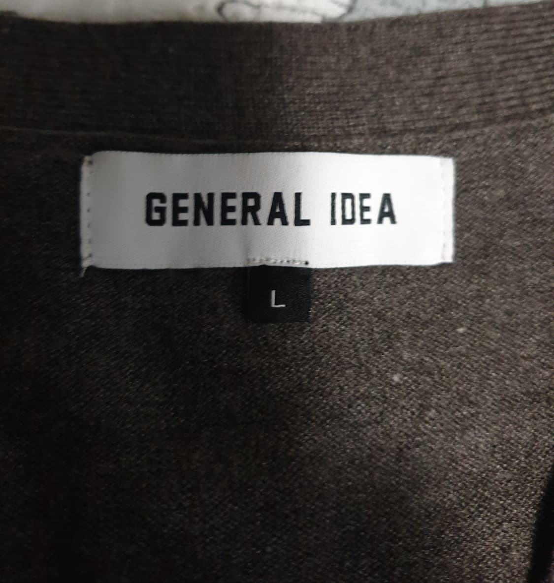 제너럴아이디어 모달혼방 에센셜 가디건 모카 (L) 상품이미지3