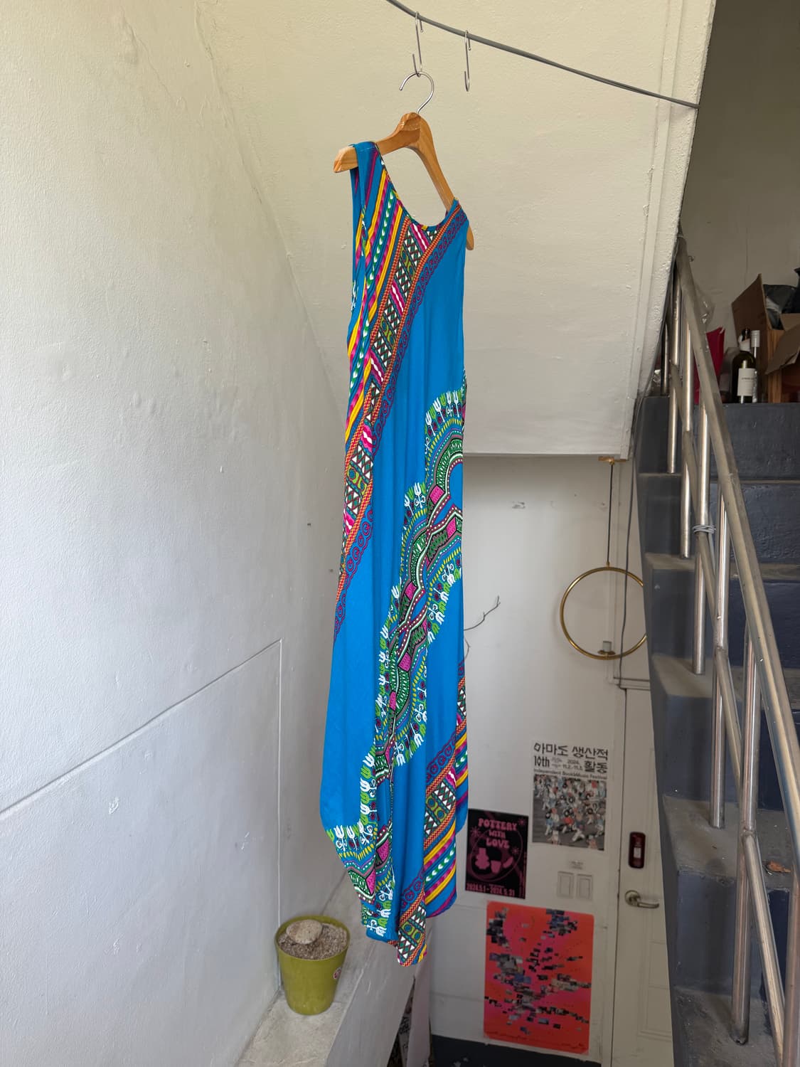 페어리 에스닉 패턴 롱 원피스 상품이미지8