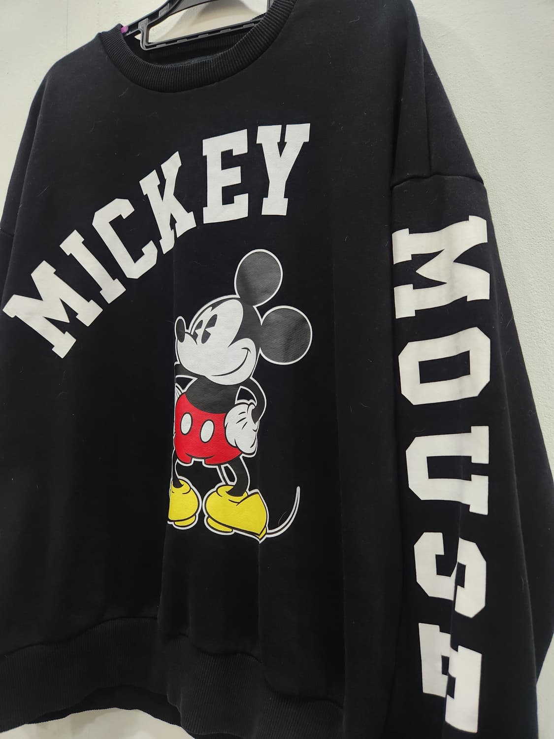 디즈니 미키마우스 X 프랭크스톤 콜라보 맨투맨 여성 90~95 오버핏 상품이미지2