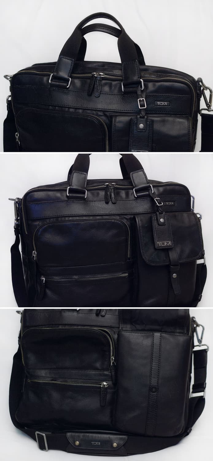 투미 (TUMI) 알파 라레도 블랙 나파레더 가죽 브리프케이스 상품이미지3